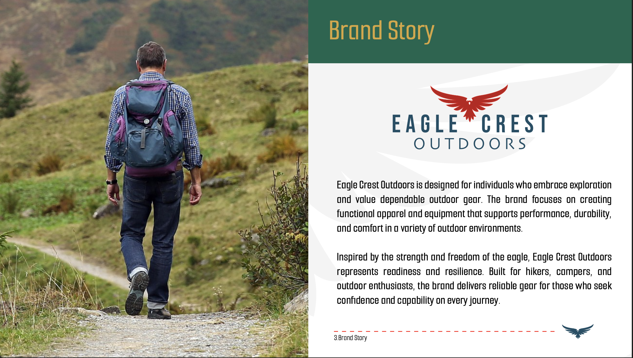Outdoor brand book featured page